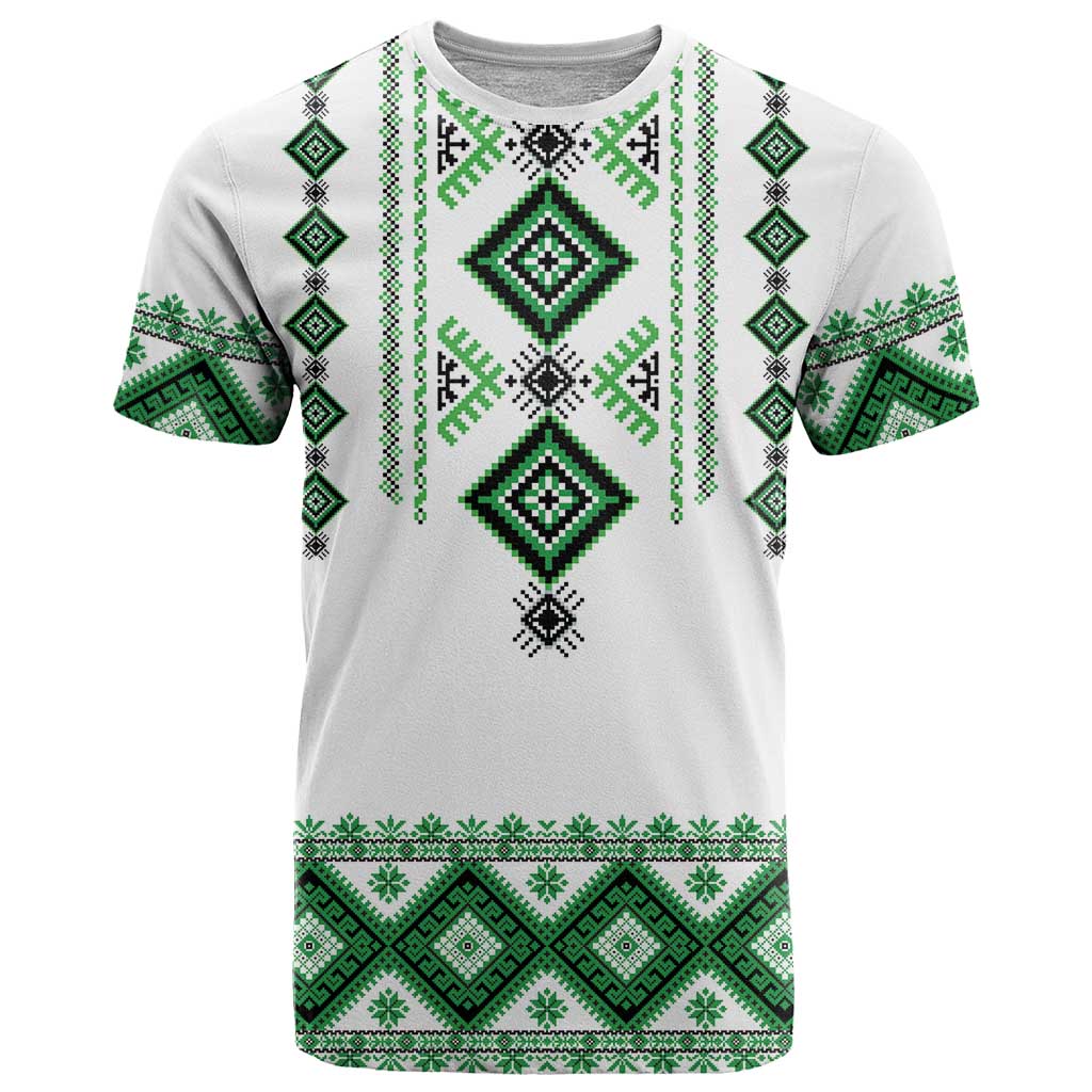 Ukraine Vyshyvanka Inspired T Shirt Ukrainian Traditional Folk Pattern