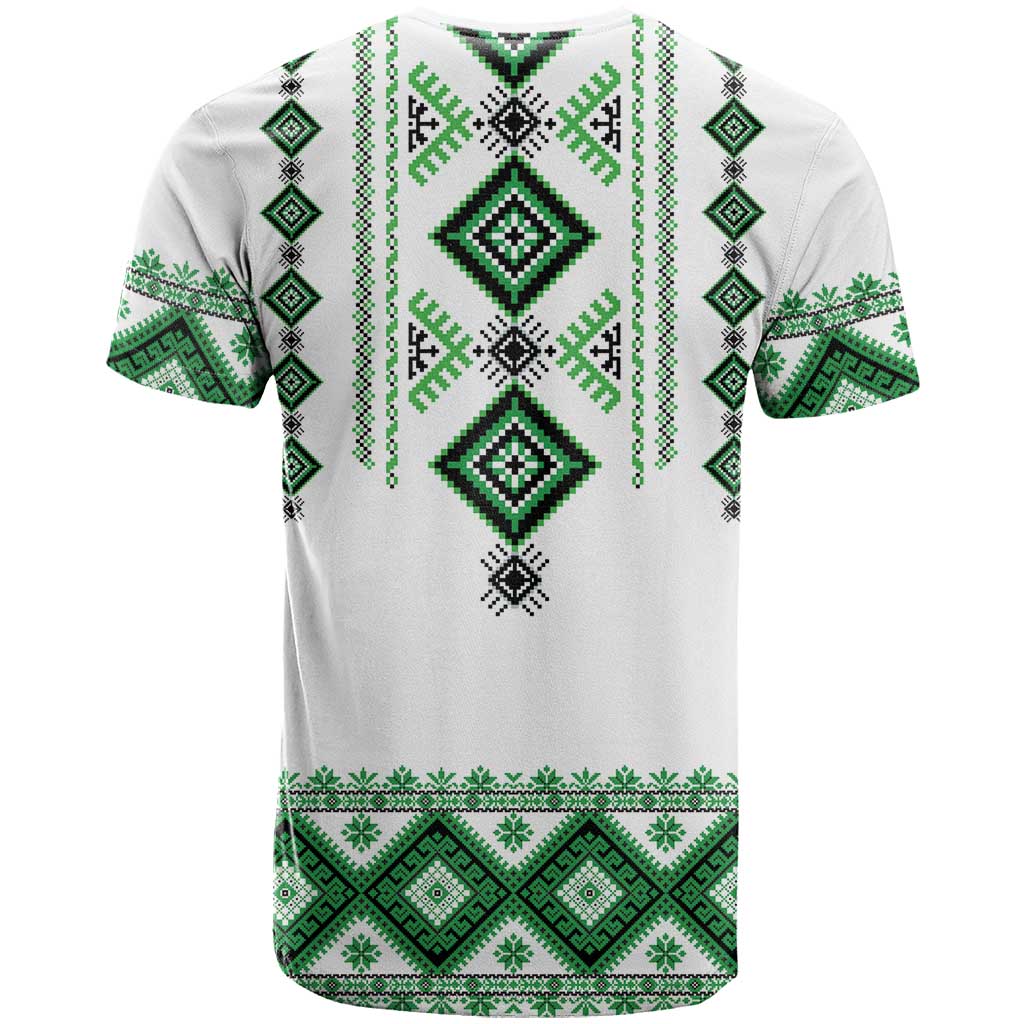 Ukraine Vyshyvanka Inspired T Shirt Ukrainian Traditional Folk Pattern