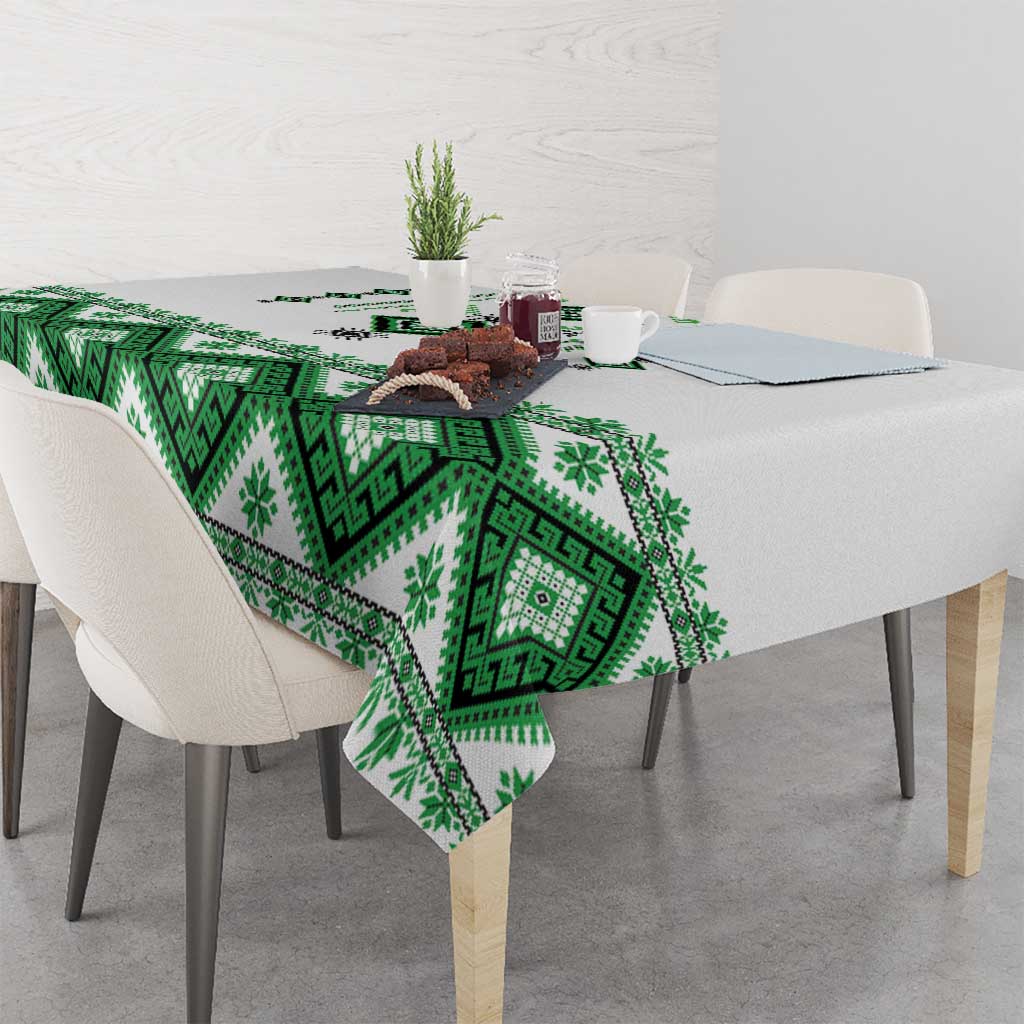 Ukraine Vyshyvanka Inspired Tablecloth Ukrainian Traditional Folk Pattern