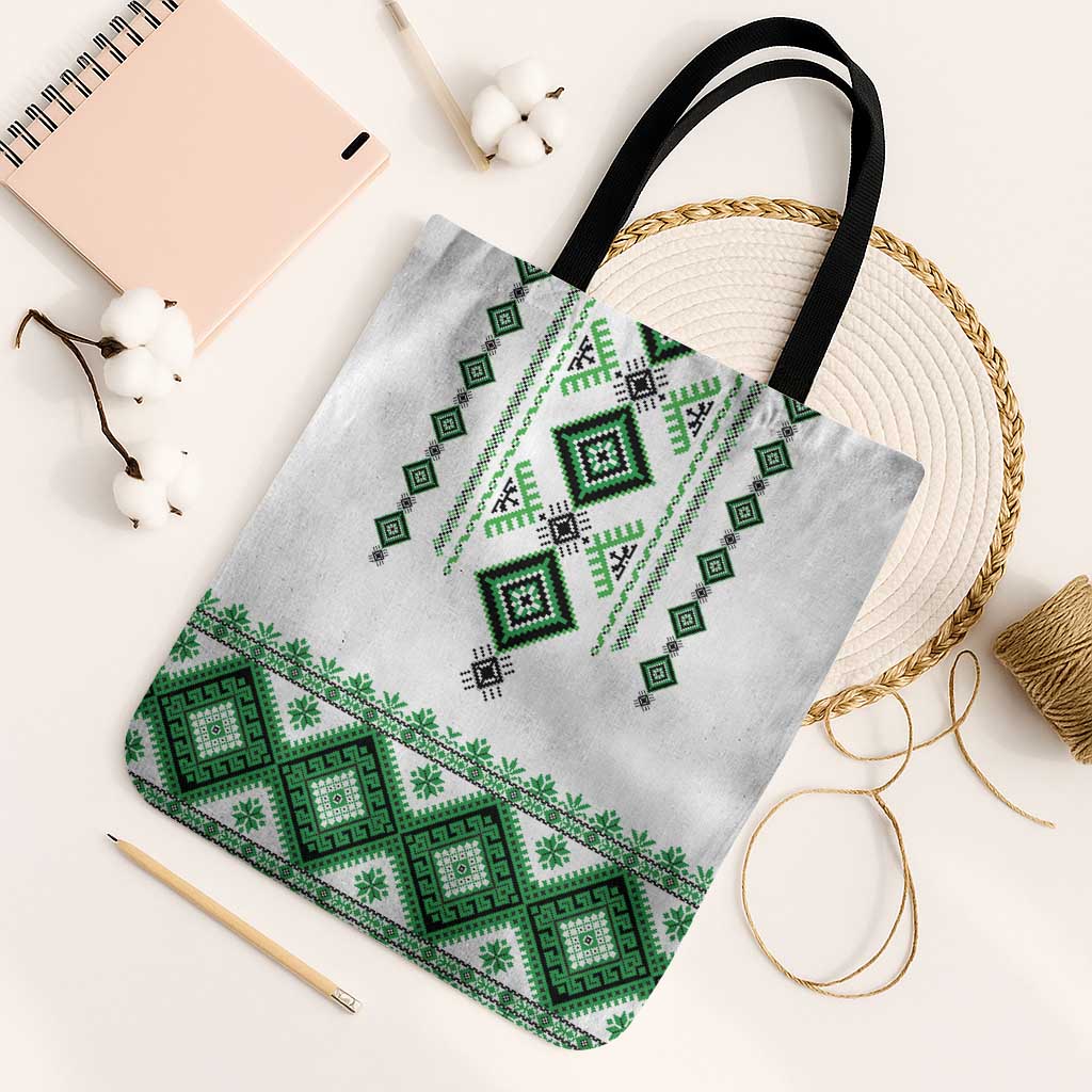 Ukraine Vyshyvanka Inspired Tote Bag Ukrainian Traditional Folk Pattern