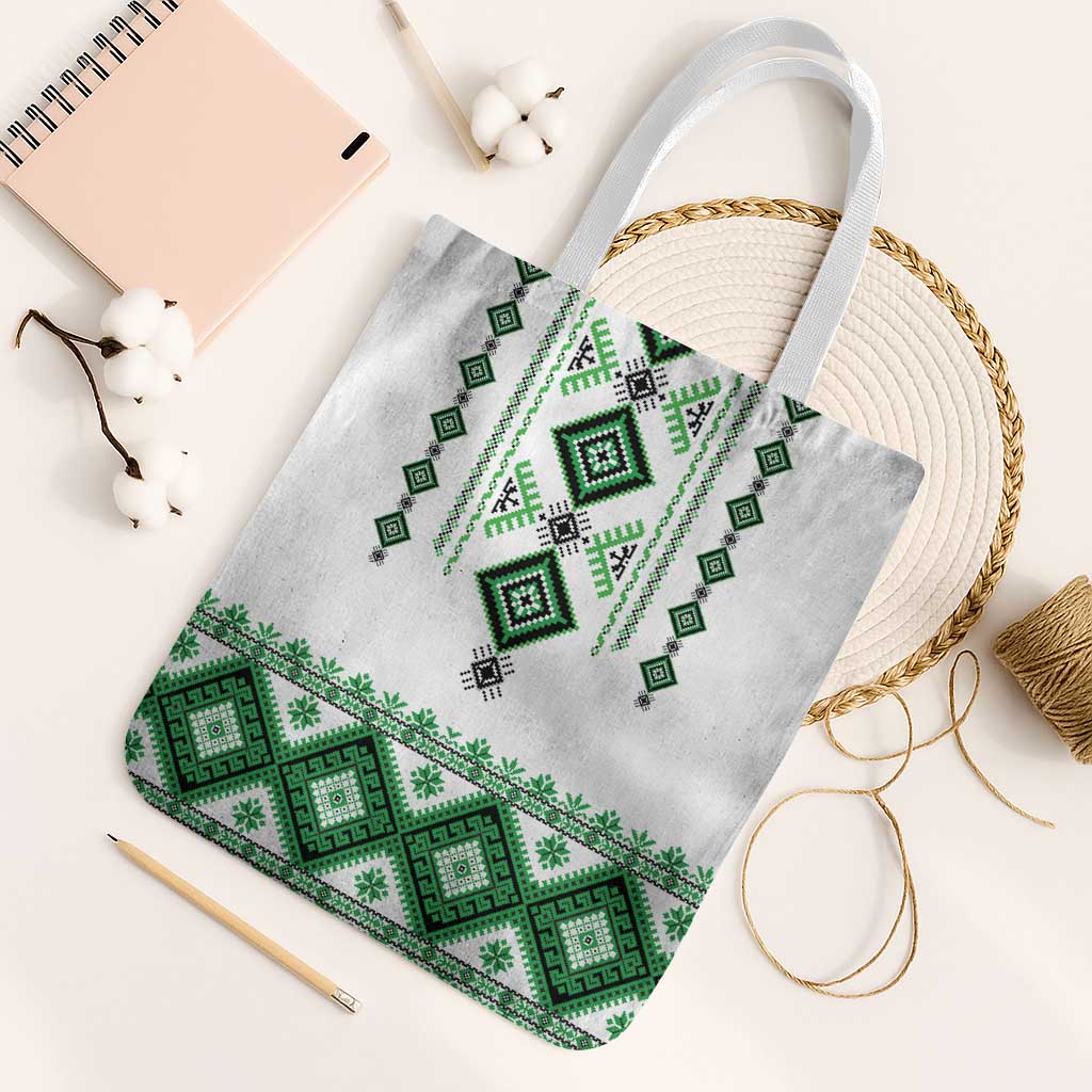 Ukraine Vyshyvanka Inspired Tote Bag Ukrainian Traditional Folk Pattern