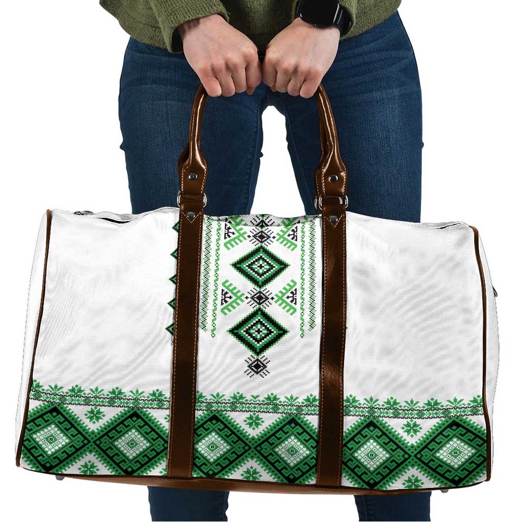 Ukraine Vyshyvanka Inspired Travel Bag Ukrainian Traditional Folk Pattern