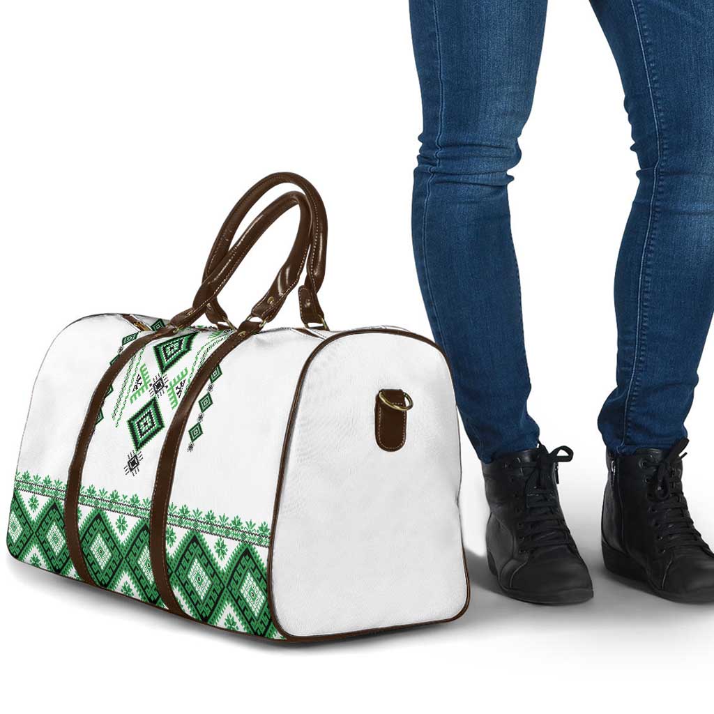 Ukraine Vyshyvanka Inspired Travel Bag Ukrainian Traditional Folk Pattern