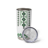 Ukraine Vyshyvanka Inspired Tumbler Cup Ukrainian Traditional Folk Pattern