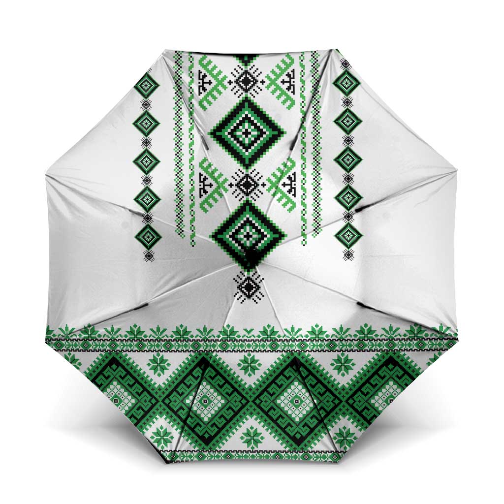 Ukraine Vyshyvanka Inspired Umbrella Ukrainian Traditional Folk Pattern