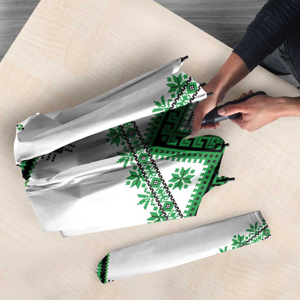 Ukraine Vyshyvanka Inspired Umbrella Ukrainian Traditional Folk Pattern