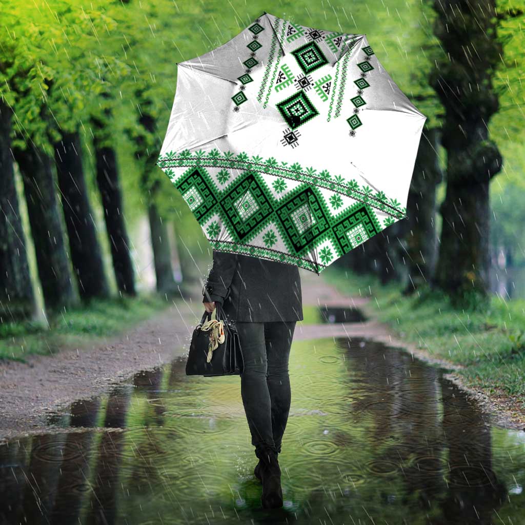 Ukraine Vyshyvanka Inspired Umbrella Ukrainian Traditional Folk Pattern