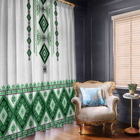 Ukraine Vyshyvanka Inspired Window Curtain Ukrainian Traditional Folk Pattern