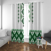 Ukraine Vyshyvanka Inspired Window Curtain Ukrainian Traditional Folk Pattern