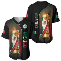 Personalized Mexico Football 2026 Baseball Jersey Trophy Flag Pride Art