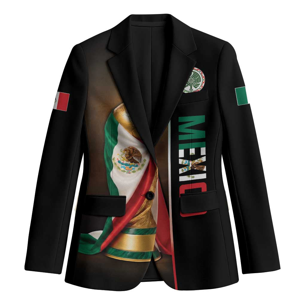 Personalized Mexico Football 2026 Blazer Trophy Flag Pride Art