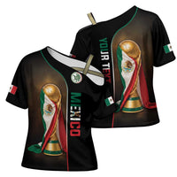 Personalized Mexico Football 2026 Cross Shoulder Shirt Trophy Flag Pride Art