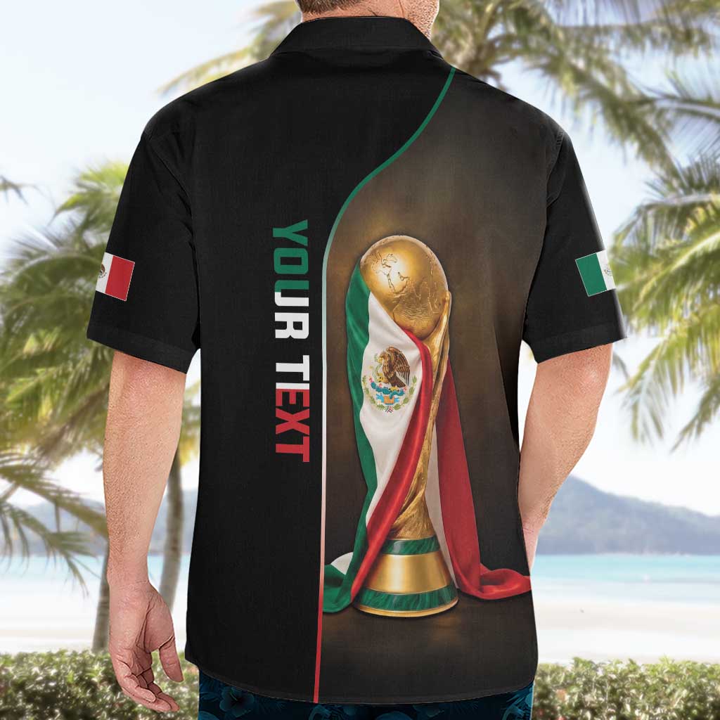 Personalized Mexico Football 2026 Hawaiian Shirt Trophy Flag Pride Art