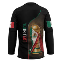 Personalized Mexico Football 2026 Hockey Jersey Trophy Flag Pride Art