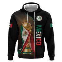 Personalized Mexico Football 2026 Hoodie Trophy Flag Pride Art