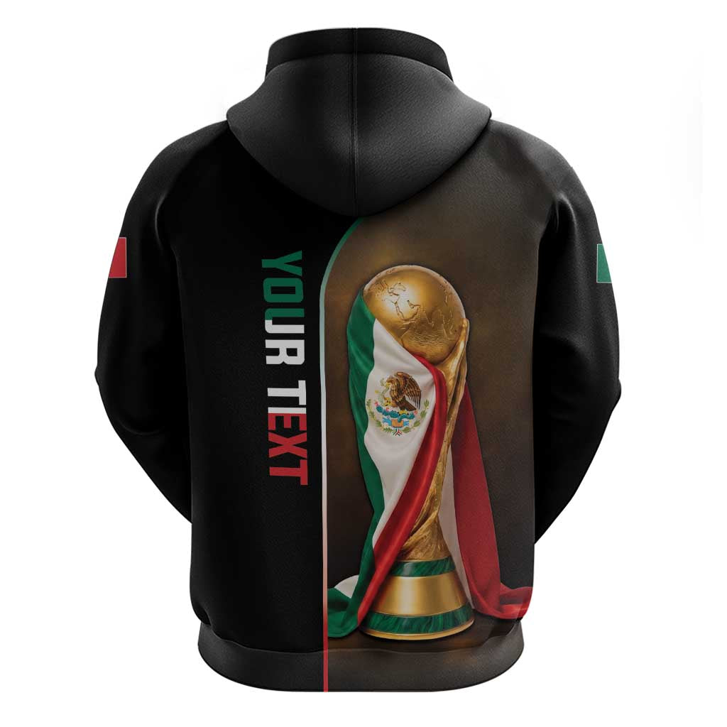 Personalized Mexico Football 2026 Hoodie Trophy Flag Pride Art