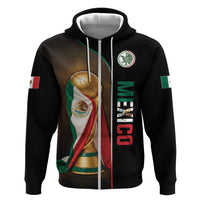 Personalized Mexico Football 2026 Hoodie Trophy Flag Pride Art