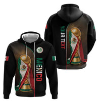 Personalized Mexico Football 2026 Hoodie Trophy Flag Pride Art