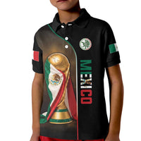 Personalized Mexico Football 2026 Kid Polo Shirt Trophy Flag Pride Art