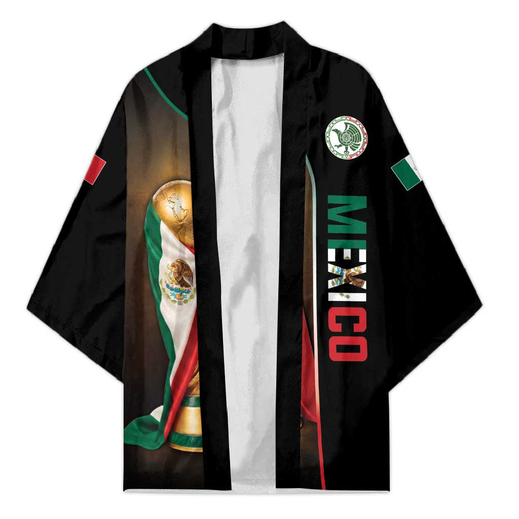 Personalized Mexico Football 2026 Kimono Trophy Flag Pride Art