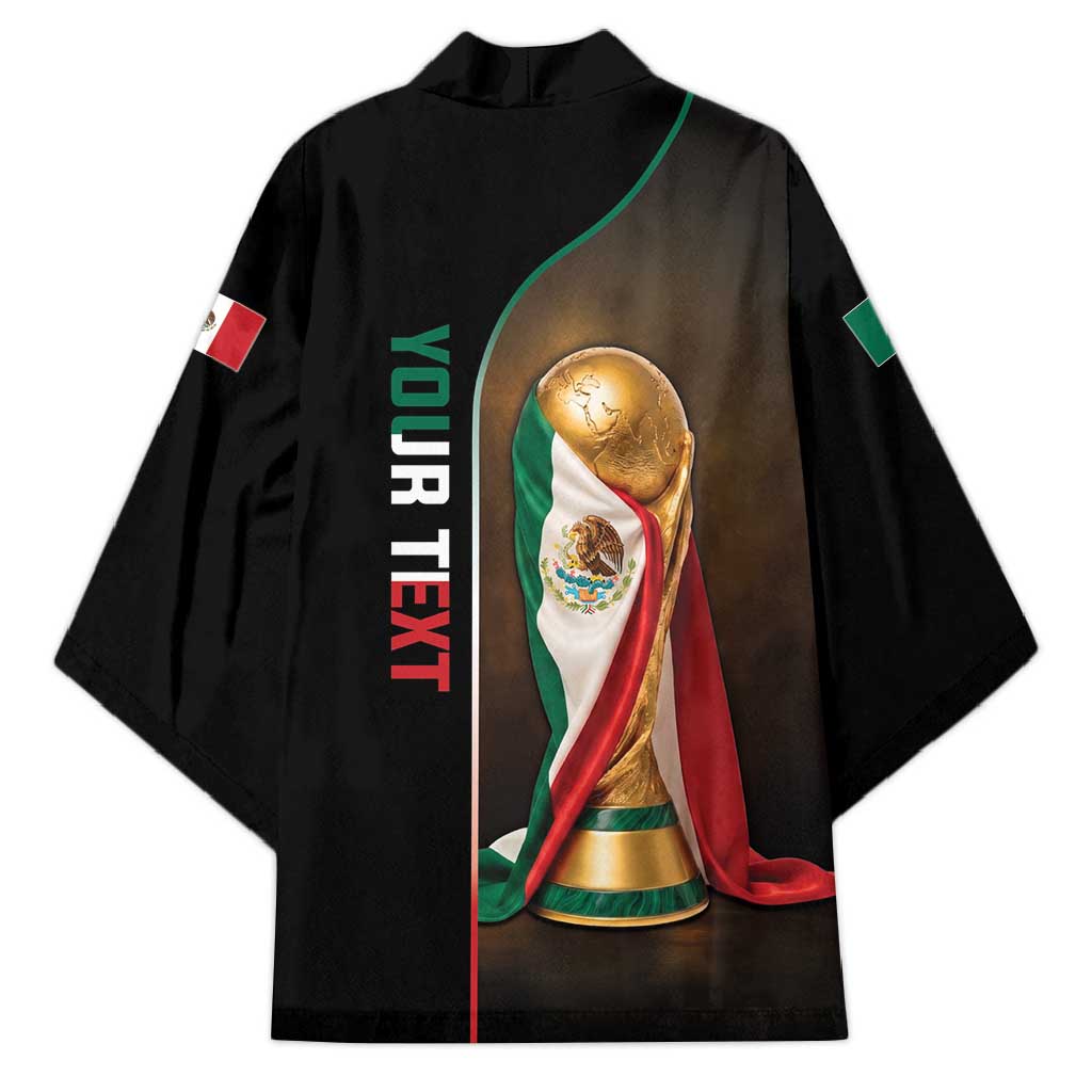 Personalized Mexico Football 2026 Kimono Trophy Flag Pride Art