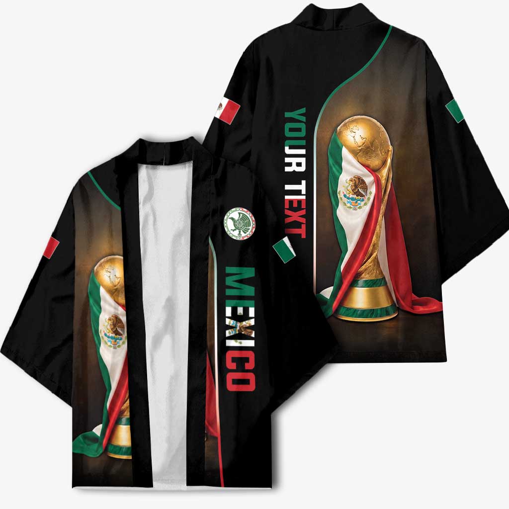 Personalized Mexico Football 2026 Kimono Trophy Flag Pride Art