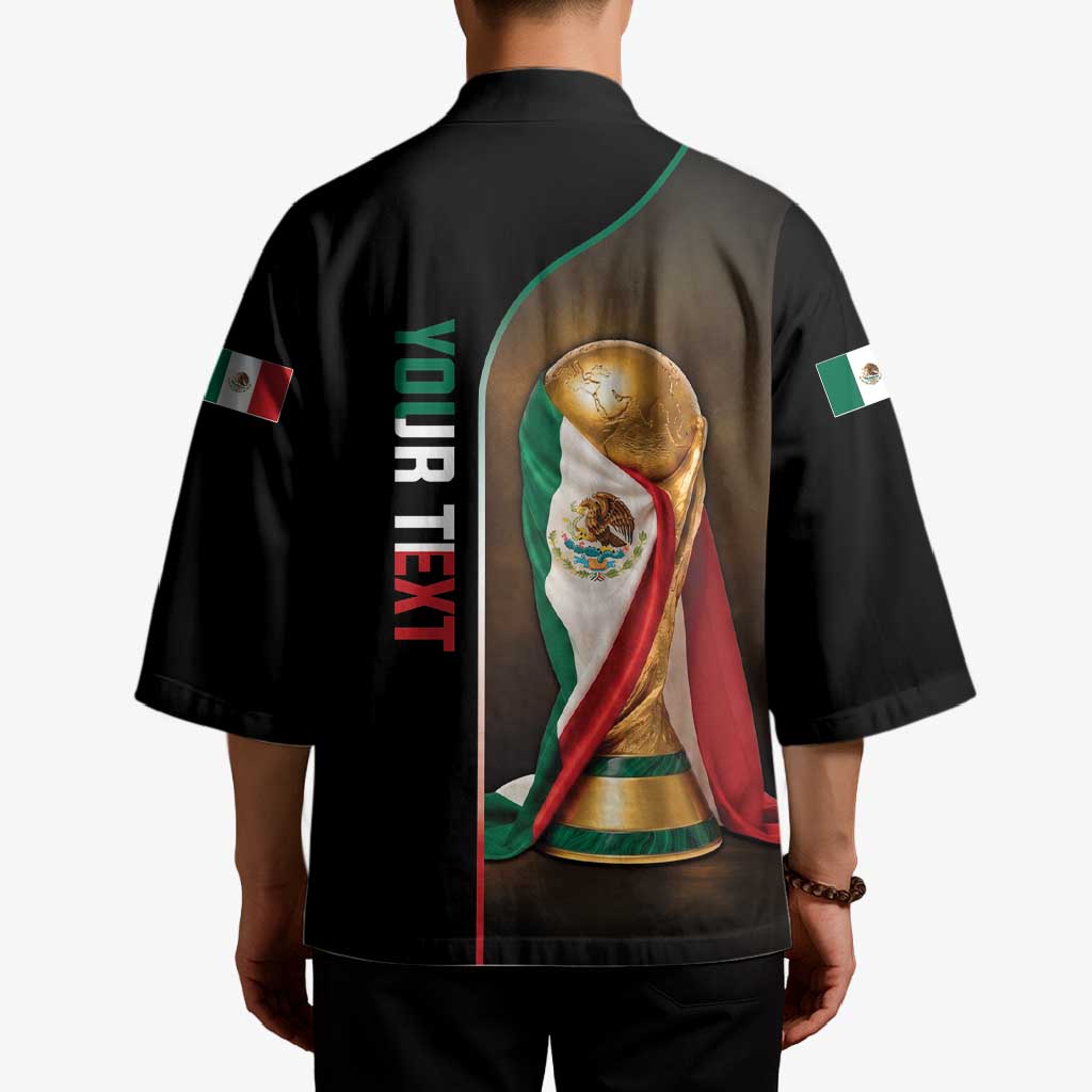 Personalized Mexico Football 2026 Kimono Trophy Flag Pride Art