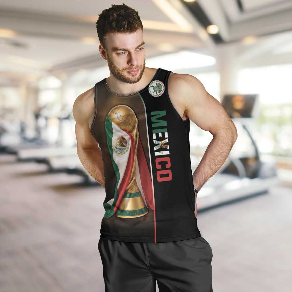 Personalized Mexico Football 2026 Men Tank Top Trophy Flag Pride Art