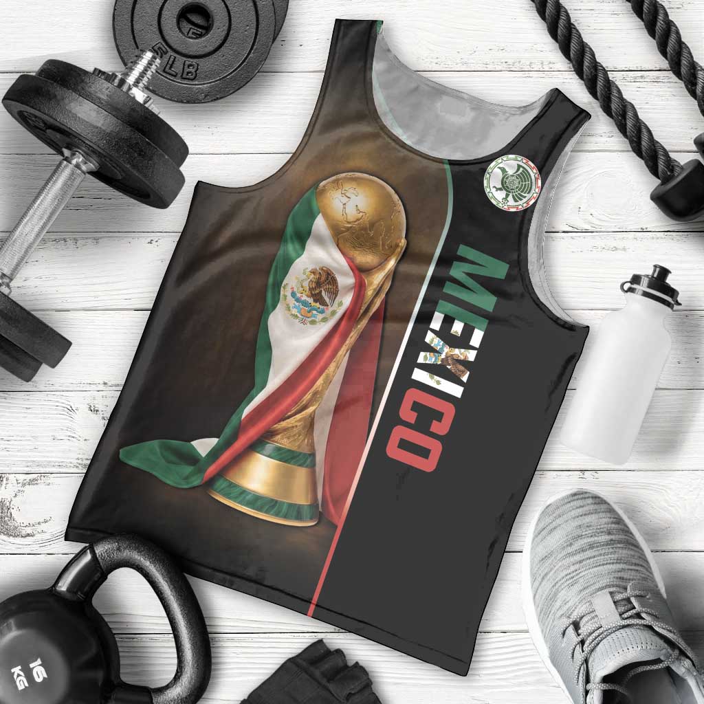 Personalized Mexico Football 2026 Men Tank Top Trophy Flag Pride Art