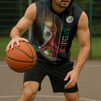 Personalized Mexico Football 2026 Sleeveless Hoodie Trophy Flag Pride Art