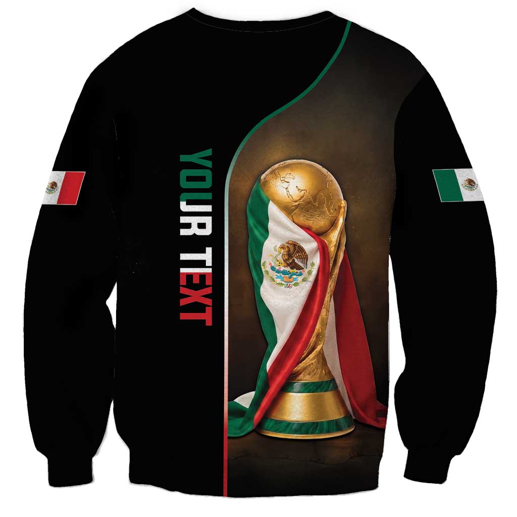 Personalized Mexico Football 2026 Sweatshirt Trophy Flag Pride Art