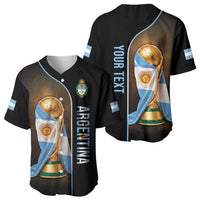 Personalized Argentina Football 2026 Baseball Jersey Trophy Flag Pride Art