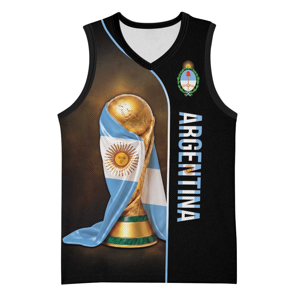 Personalized Argentina Football 2026 Basketball Jersey Trophy Flag Pride Art