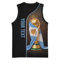 Personalized Argentina Football 2026 Basketball Jersey Trophy Flag Pride Art