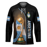 Personalized Argentina Football 2026 Hockey Jersey Trophy Flag Pride Art