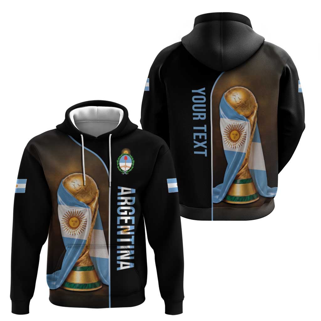 Personalized Argentina Football 2026 Hoodie Trophy Flag Pride Art