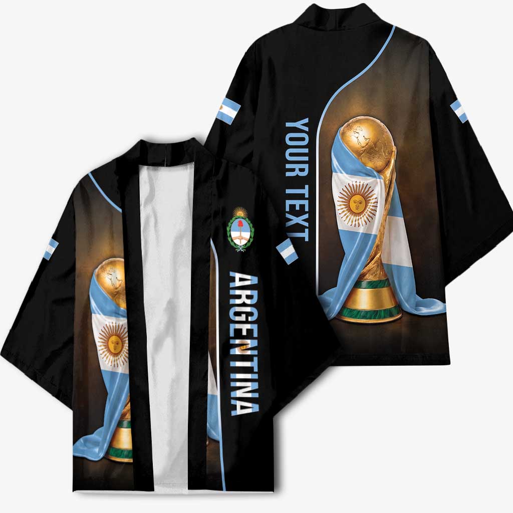 Personalized Argentina Football 2026 Kimono Trophy Flag Pride Art
