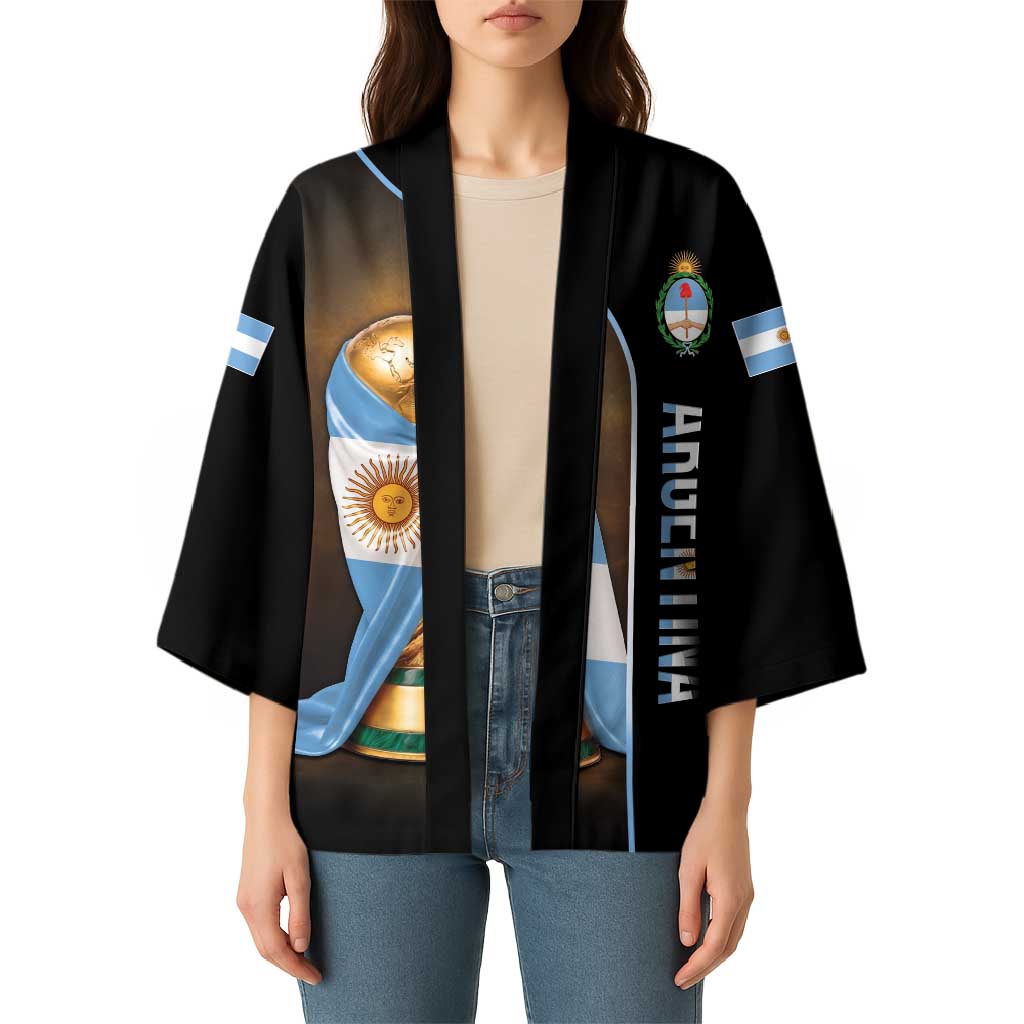 Personalized Argentina Football 2026 Kimono Trophy Flag Pride Art