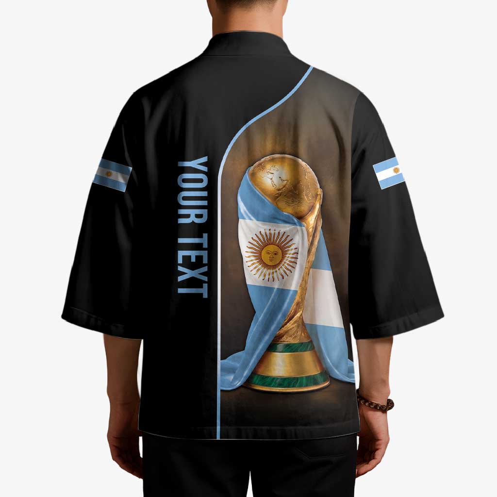 Personalized Argentina Football 2026 Kimono Trophy Flag Pride Art