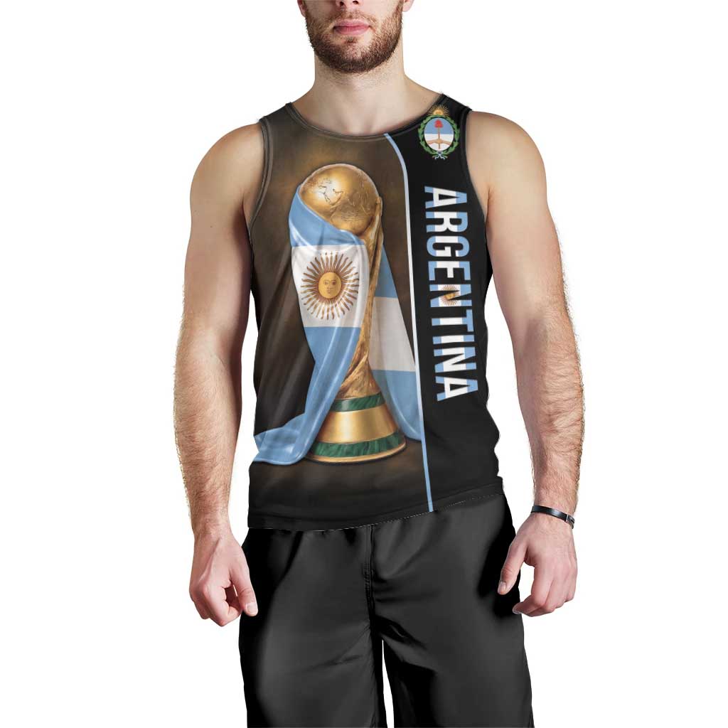 Personalized Argentina Football 2026 Men Tank Top Trophy Flag Pride Art