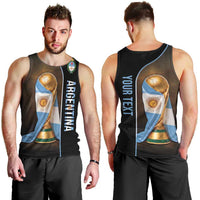 Personalized Argentina Football 2026 Men Tank Top Trophy Flag Pride Art