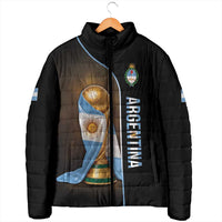 Personalized Argentina Football 2026 Padded Jacket Trophy Flag Pride Art