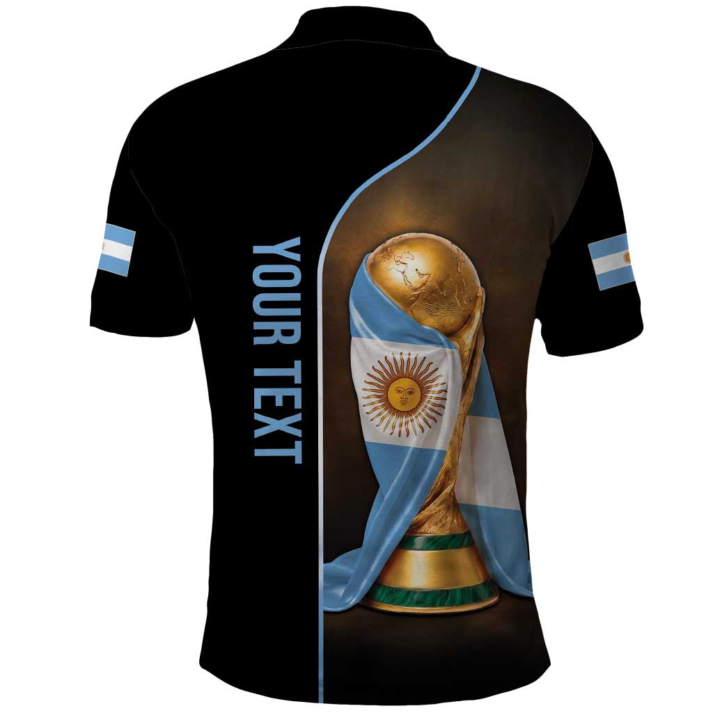 Personalized Argentina Football 2026 Polo Shirt Trophy Flag Pride Art