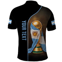 Personalized Argentina Football 2026 Polo Shirt Trophy Flag Pride Art