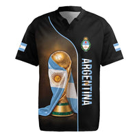Personalized Argentina Football 2026 Rugby Jersey Trophy Flag Pride Art