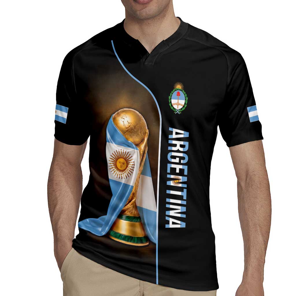 Personalized Argentina Football 2026 Rugby Jersey Trophy Flag Pride Art