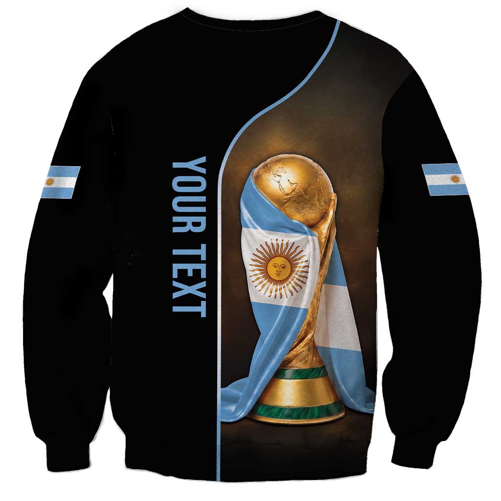 Personalized Argentina Football 2026 Sweatshirt Trophy Flag Pride Art