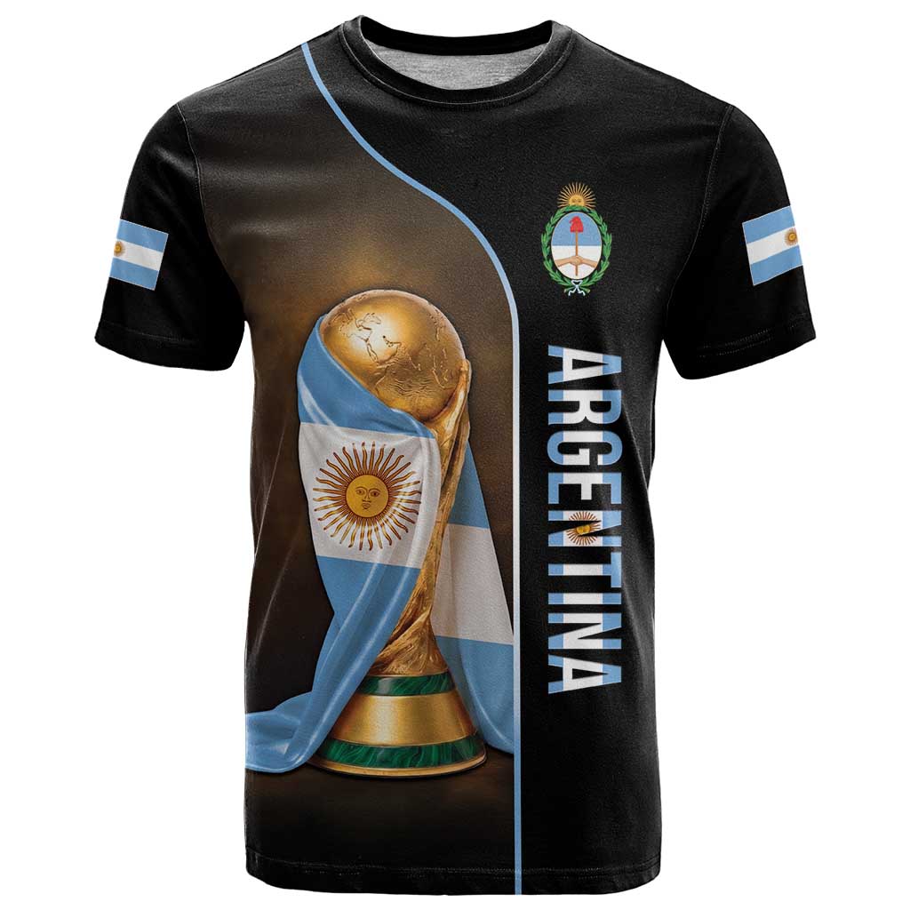 Personalized Argentina Football 2026 T Shirt Trophy Flag Pride Art