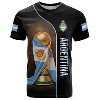 Personalized Argentina Football 2026 T Shirt Trophy Flag Pride Art