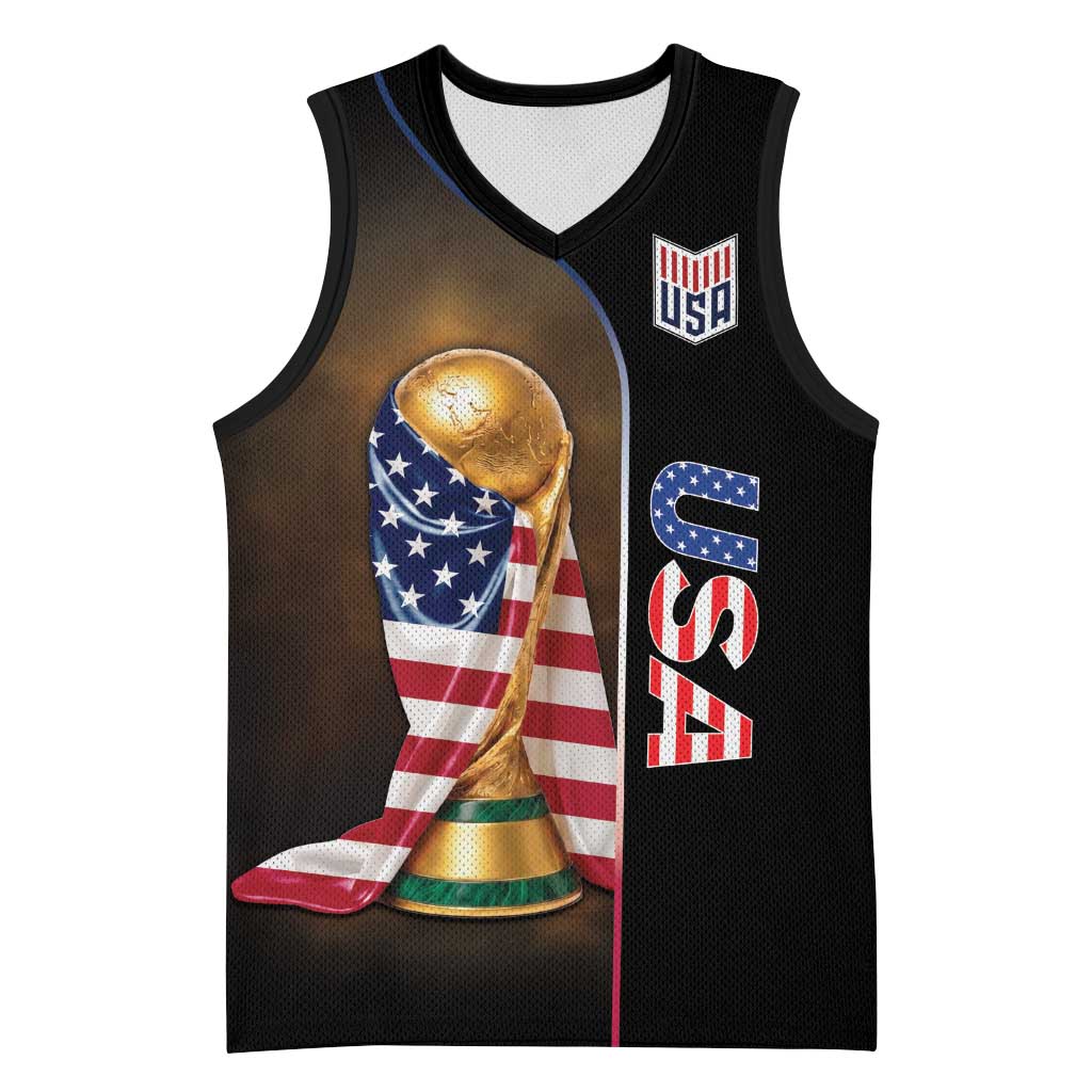 Personalized  USA Football 2026 Basketball Jersey Trophy Flag Pride Art